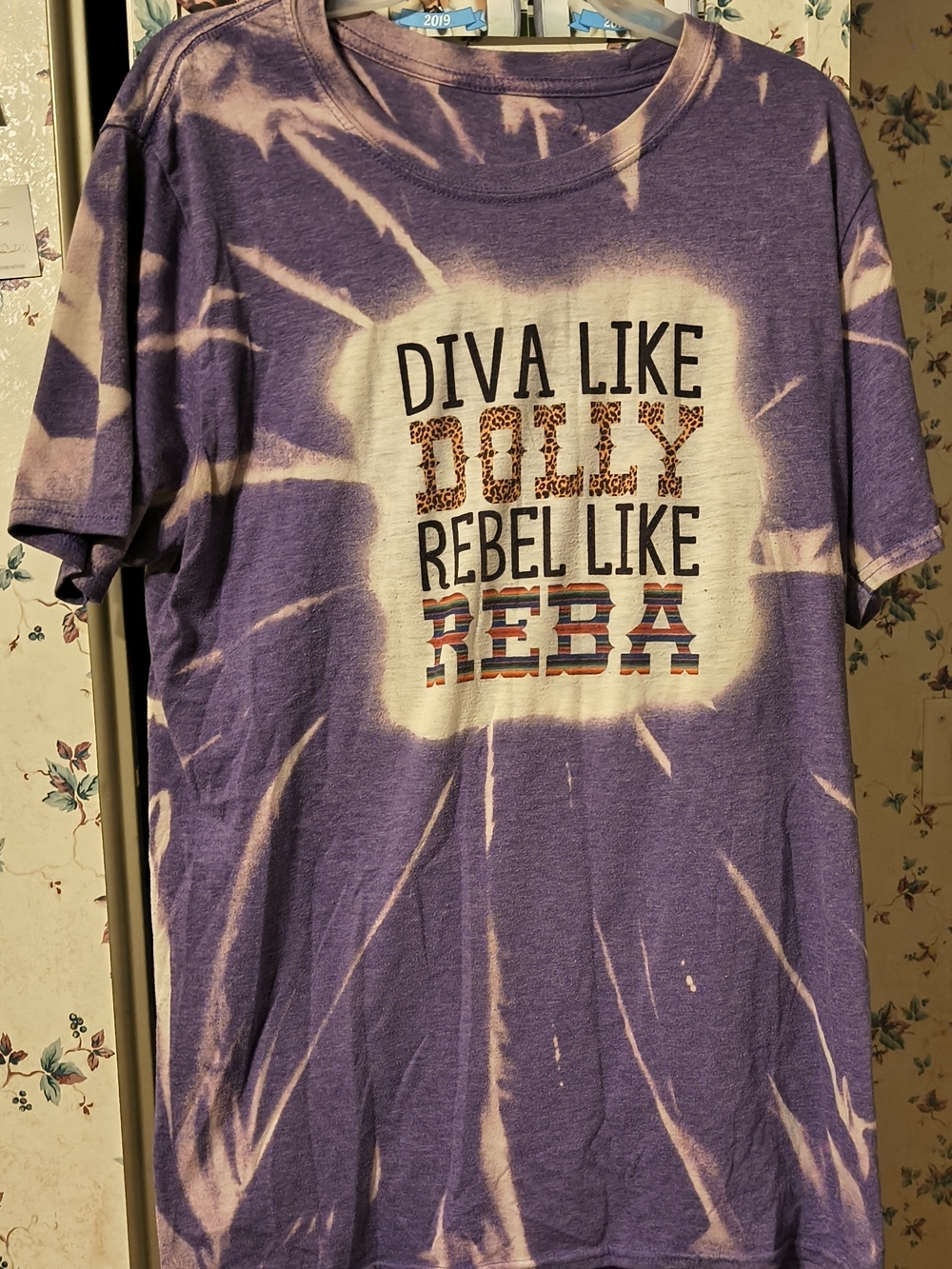 Purple Tie-Dye Tee - Diva Like Dolly Rebel Like Reba
